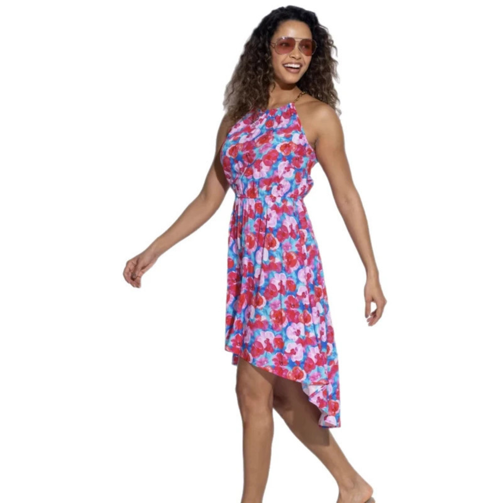 ZARA Fashion Vacation Printed Spaghetti Strap Dress